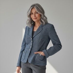Vintage Corday of New York Elegant Blue Women's Blazer